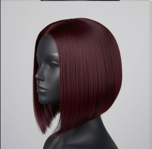 Burgundy Bob Wig