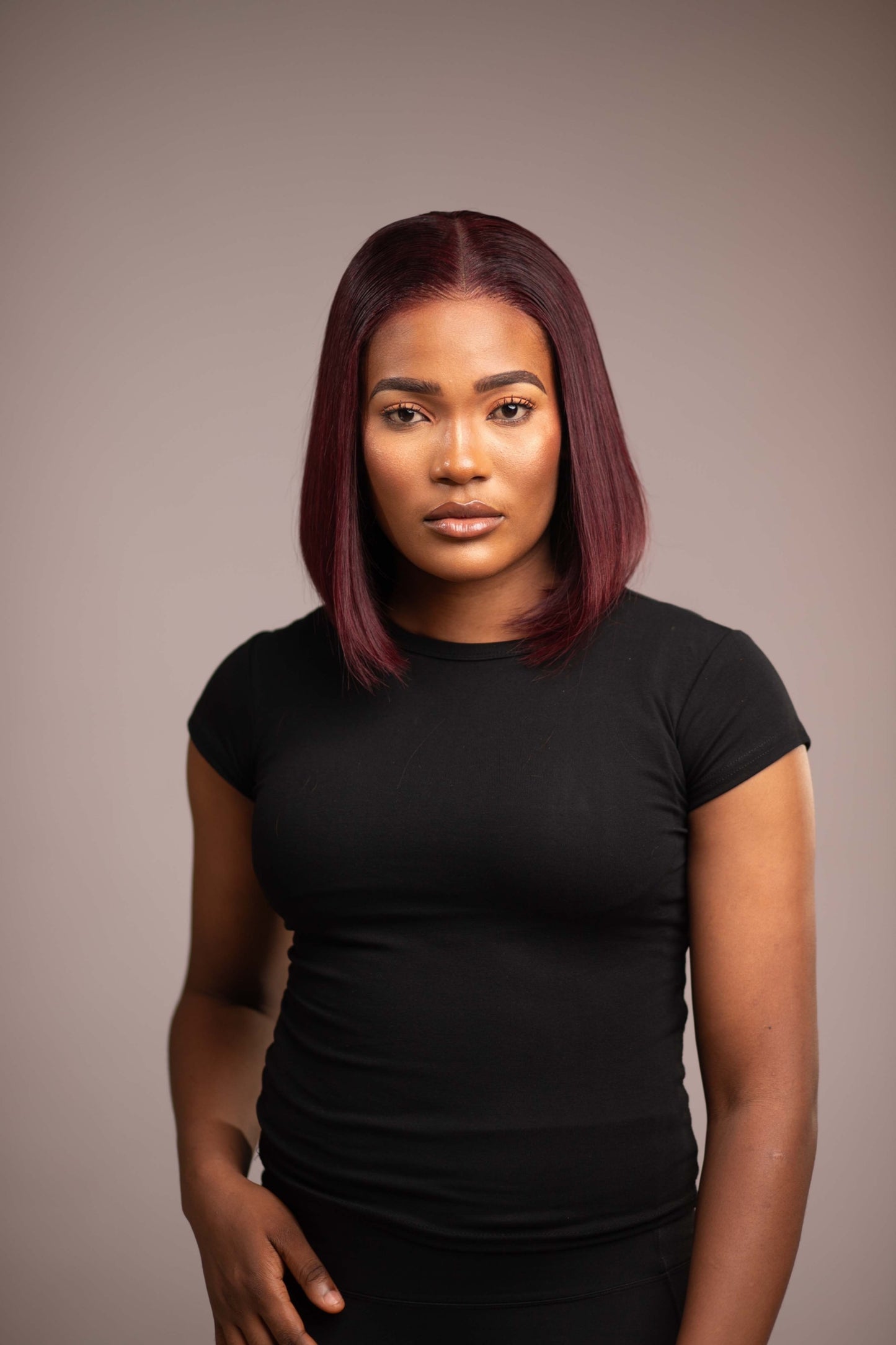 10" BOB 5 x 5 BONE STRAIGHT (BURGUNDY)