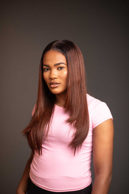 LAYERED BONE STRAIGHT (BROWN)