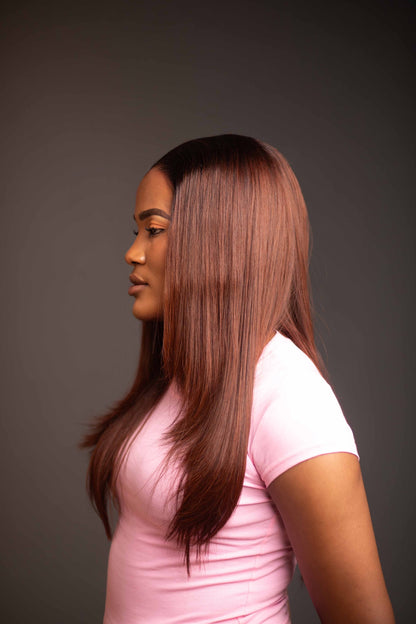 LAYERED BONE STRAIGHT (BROWN)