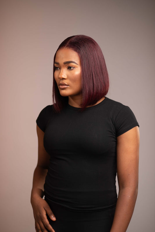 10" BOB 5 x 5 BONE STRAIGHT (BURGUNDY)